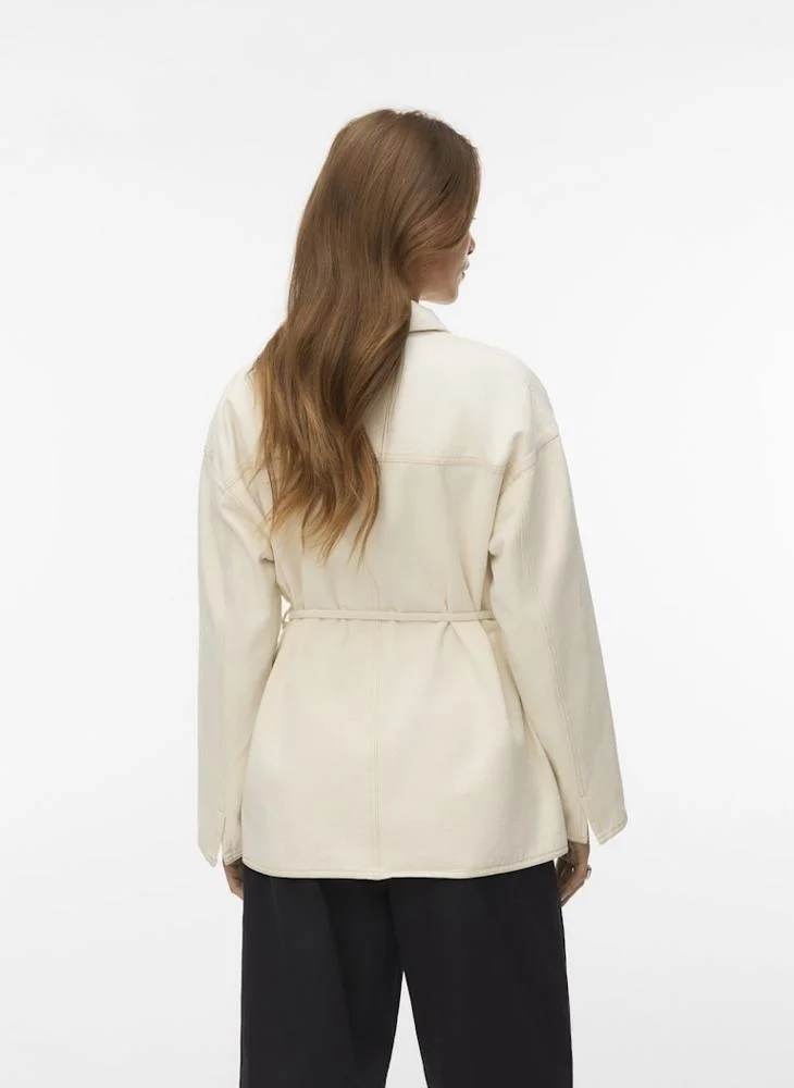 VERO MODA VMSAZZY LS ROSE BELT DNM JAKCET